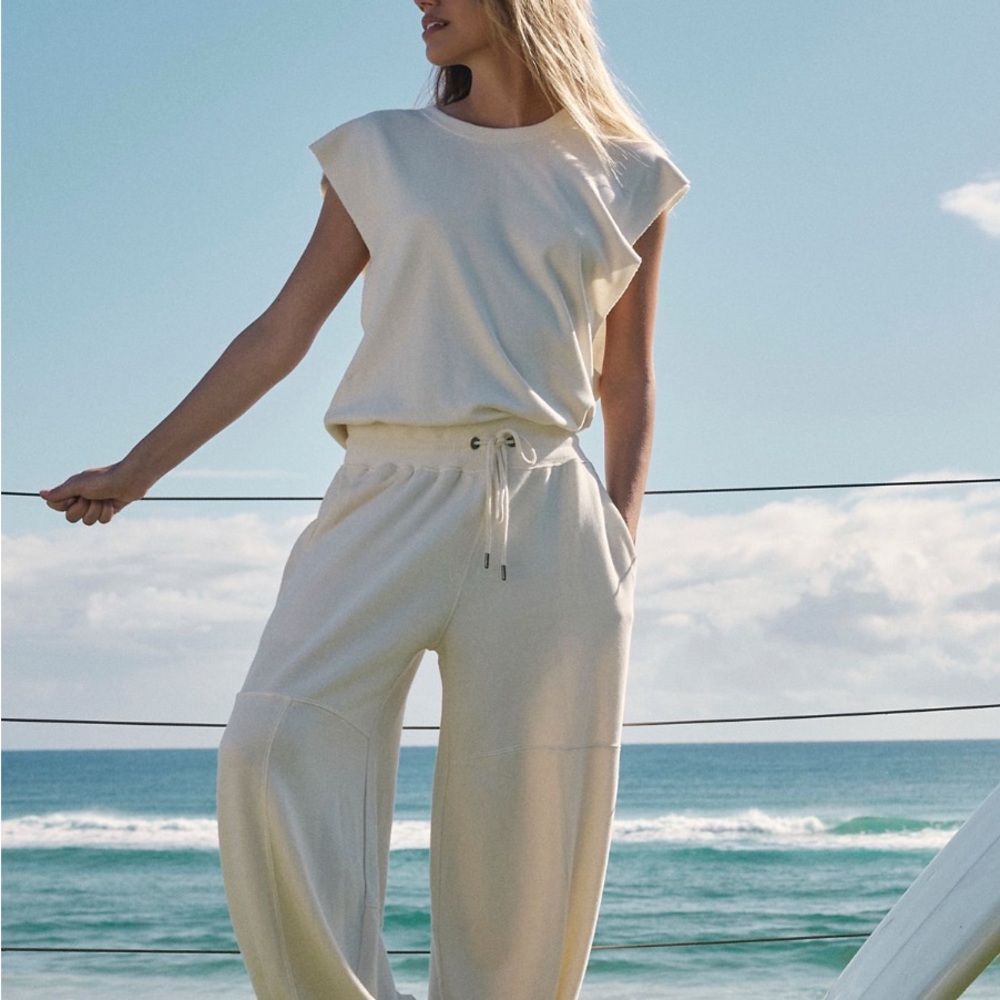 Women's Cream Pants jumpsuit